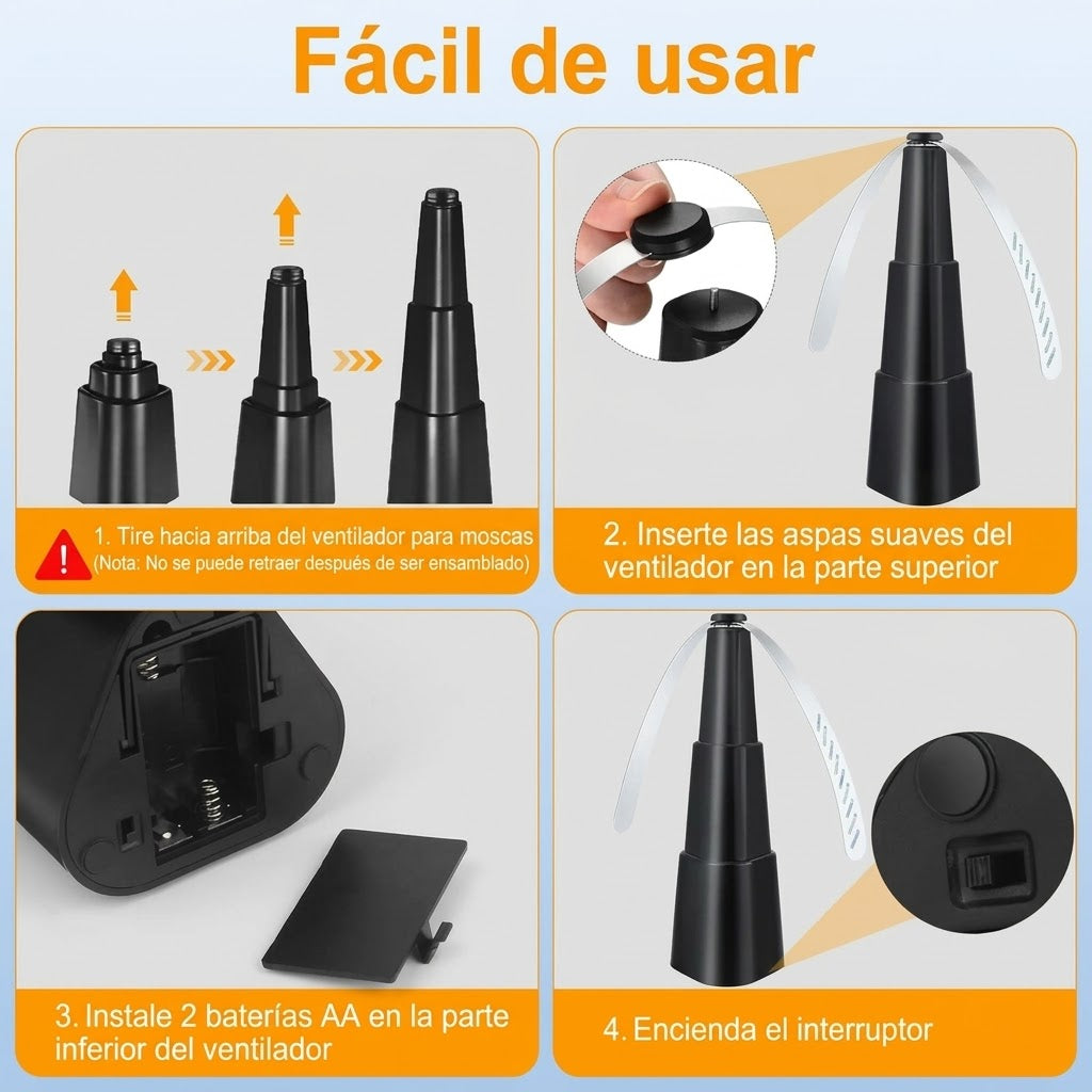 Ventilador Abanico Repelente Moscas