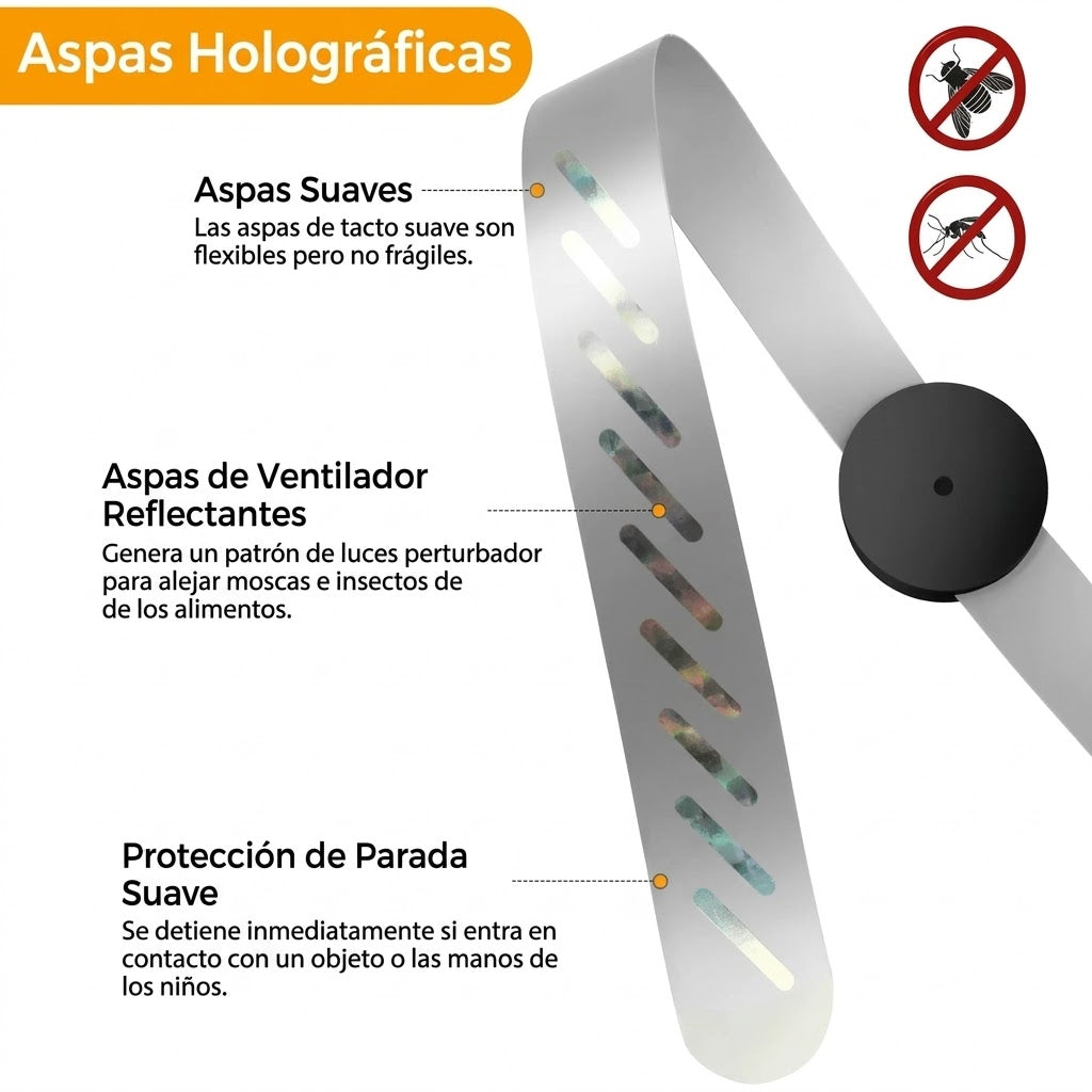 Ventilador Abanico Repelente Moscas